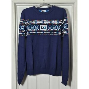 BART (Bay Area Rapid Transit) 2025 Christmas Holiday Sweater Size XL Blue BUS